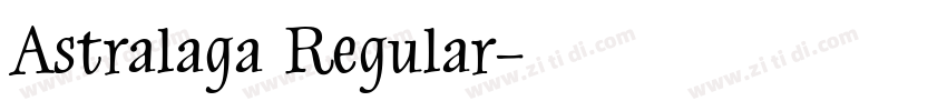 Astralaga Regular字体转换
